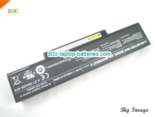 image 2 for M660BAT-6 Battery, $57.15, CLEVO M660BAT-6 batteries Li-ion 10.8V 4400mAh, 47.52Wh  Black