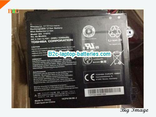 TOSHIBA T101C Battery 5200mAh, 20Wh  3.75V Black Li-Polymer