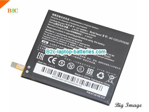 ACER 11CP55668 Battery 2500mAh, 9.5Wh  3.8V Black Li-Polymer