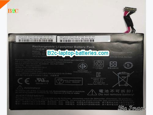 HP 6027b0130401 Battery 4800mAh, 18.24Wh  3.8V Black Li-Polymer