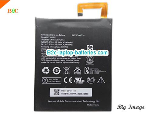 LENOVO Tablet A 5500f Battery 4290mAh, 16.3Wh  3.8V Black Li-ion