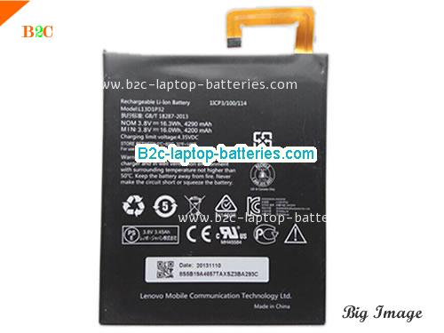 LENOVO A8-50 Tablet PC Battery 4290mAh, 16.3Wh  3.8V Black Li-ion