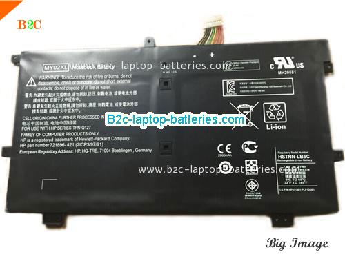 HP MY02XL Battery 21Wh 7.4V Black Li-ion