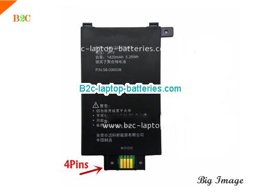 AMAZON MC35477503 Battery 1420mAh, 5.25Wh  3.7V Black Li-ion