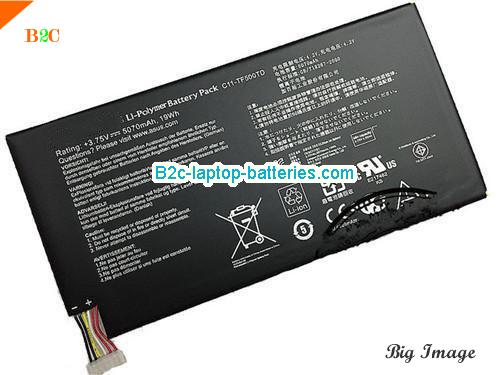 ASUS C21-TF500T Battery 5070mAh, 19Wh  3.75V Black Li-ion