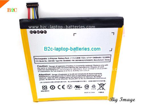 AMAZON 1ICP4/84/81 Battery 3400mAh, 12.58Wh  3.7V Sliver Li-ion