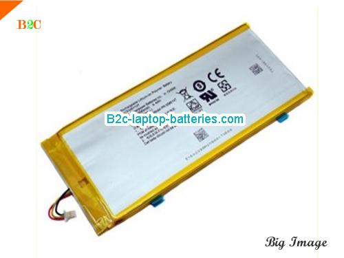 HP Slate 7 Plus 1301 Android Tablet Battery 2550mAh, 9.4Wh  3.7V Sliver Li-Polymer