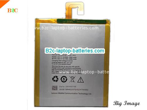 LENOVO Tab 2 a7-30 Battery 3550mAh, 13.5Wh  3.8V Silver Li-ion