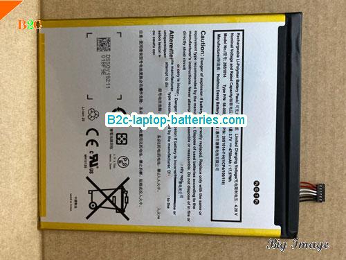 AMAZON Kindle Fire 8 7 Generation SX0340T Battery 4750mAh, 17.57Wh  3.7V Sliver Li-Polymer