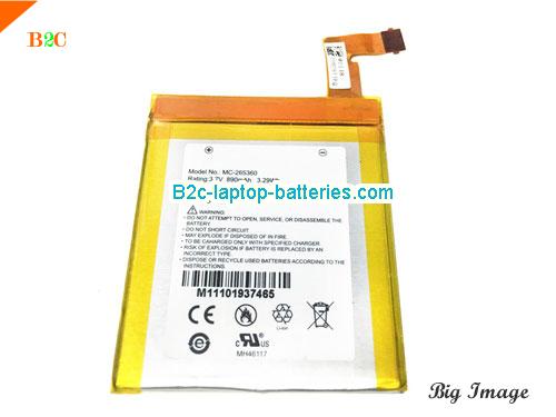 AMAZON Kindle 4th Battery 890mAh, 3.3Wh  3.7V Sliver Li-Polymer