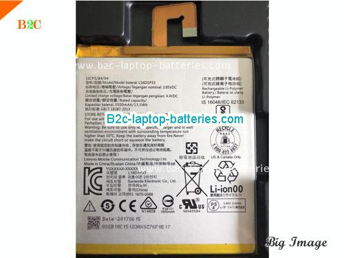 LENOVO L16D1P33 Battery 3500mAh, 13.5Wh  3.85V Sliver Li-Polymer