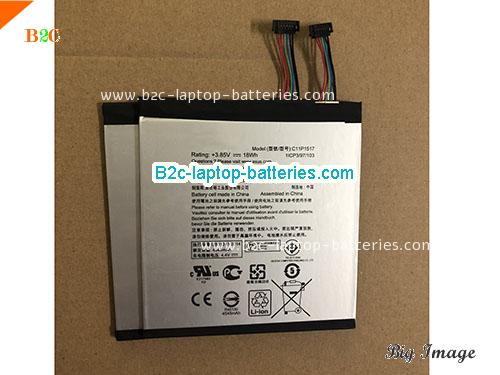 ASUS ZenPad 10 Z300CNL(P01T) Battery 4680mAh, 18Wh  3.85V Sliver Li-Polymer