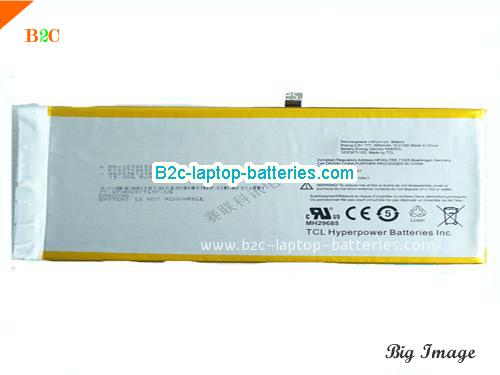 HP 1ICP371153 Battery 3950mAh, 15.01Wh  3.8V Sliver Li-Polymer