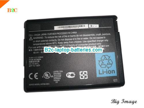 HP COMPAQ Business Notebook NX9110 Battery 6600mAh 14.8V Black Li-ion