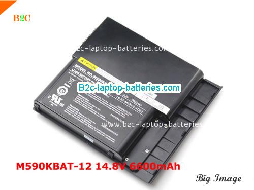 CLEVO M590KBAT-12 Battery 6600mAh 14.8V Black Li-ion