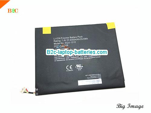 HASEE SQU-1310 Battery 4000mAh, 29.6Wh  7.4V Black Li-Polymer