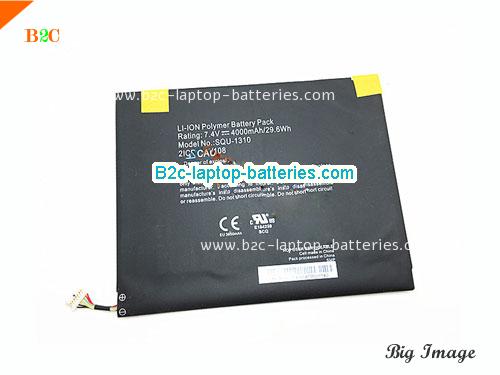 HASEE 2ICP576108 Battery 4000mAh, 29.6Wh  7.4V Black Li-Polymer