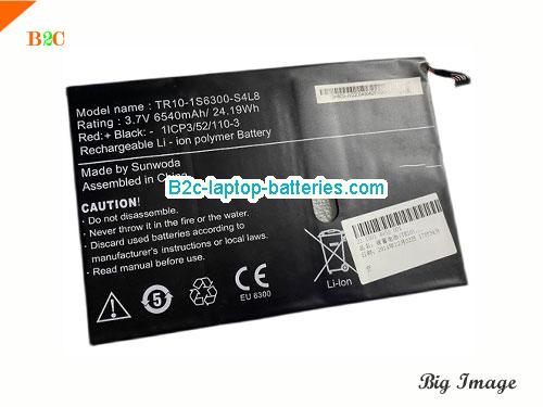 OTHER TR10-1S6300-S4L8 Battery 6540mAh, 24.19Wh  3.7V Black Li-ion