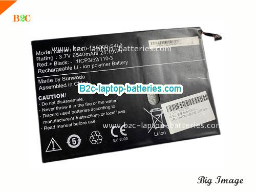 OTHER 1ICP3/52/110-3 Battery 6540mAh, 24.19Wh  3.7V Black Li-ion