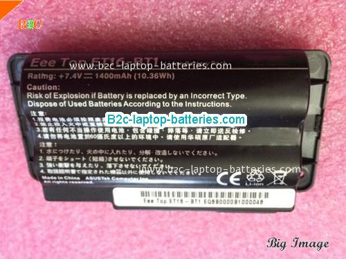 ASUS Eee Top ET16BT1 Battery 1400mAh, 10.36Wh  7.4V Black Li-ion