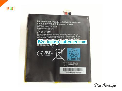 AMAZON DR-A013 Battery 4400mAh, 16.28Wh  3.7V Black Li-Polymer