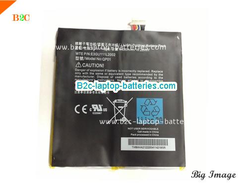 AMAZON 3555A2L Battery 4400mAh, 16.28Wh  3.7V Black Li-Polymer