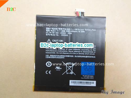 AMAZON 3555A2L Battery 4400mAh 3.7V Black Li-Polymer