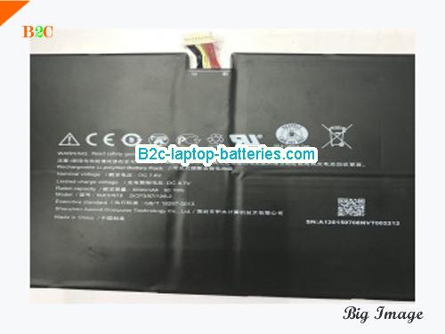 GETAC NJCH919 Battery 6600mAh, 50.1Wh  7.6V Black Li-Polymer