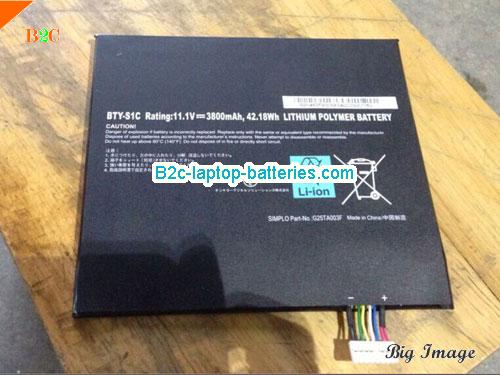 MSI BTYS1C Battery 3800mAh, 42.18Wh  11.1V Black Li-Polymer