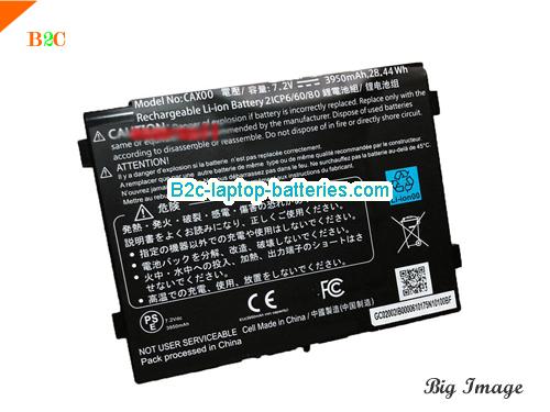 GETAC CAXOO Battery 3950mAh, 38.44Wh  7.2V Black Li-ion