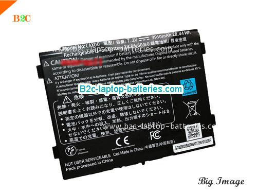 GETAC 2ICP66080 Battery 3950mAh, 38.44Wh  7.2V Black Li-ion