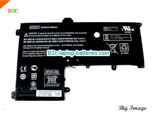HP Slatebook 10h000sa X2 Battery 3380mAh, 25Wh  7.4V Black Li-Polymer