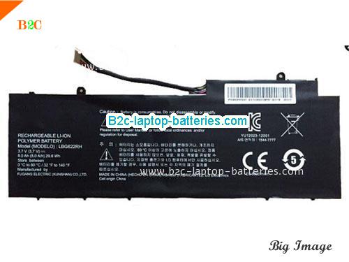 LG LBG622RH Battery 8000mAh, 30Wh , 8Ah 3.7V Black Li-ion