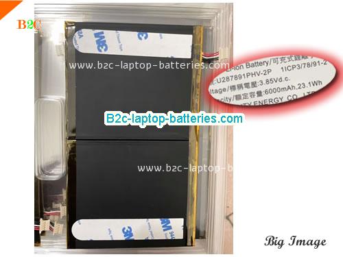 ACER U287891PHV-2P Battery 6000mAh, 23.1Wh  3.85V Black Li-ion