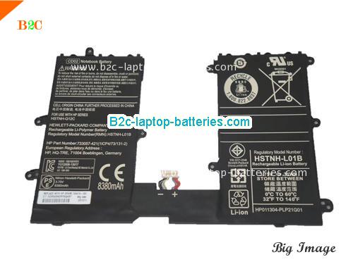 HP HSTNN-Q12C Battery 8380mAh, 31Wh  3.7V Black Li-ion