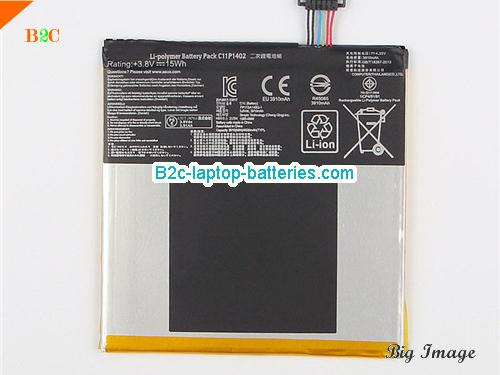 ASUS Fone Pad 7 FE375 Battery 3910mAh, 15Wh  3.8V Black Li-Polymer