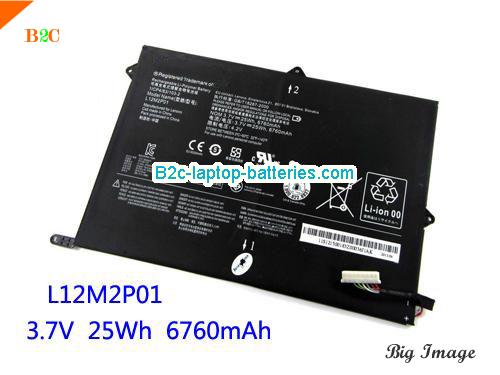 LENOVO IdeaPad Miix 10 Tablet Battery 6700mAh, 25Wh  3.75V Black Li-ion