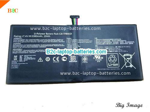 ASUS C21TF81OCD Battery 3380mAh, 25Wh  7.4V Black Li-ion