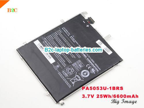 TOSHIBA AT300 Tablet Battery 6600mAh, 25Wh  3.7V Black Li-Polymer