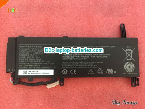 XIAOMI Gaming Laptop 7300HQ 1050Ti Battery 3620mAh, 55.02Wh  15.2V Black Li-Polymer