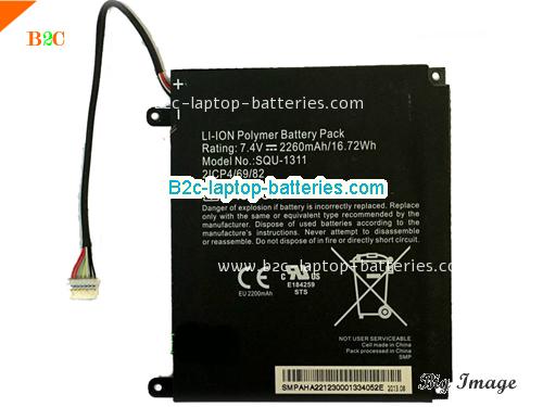 ACER SQU-1311 Battery 2260mAh, 16Wh  7.4V Black Li-ion