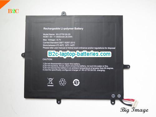 JUMPER NV-2778130-2S Battery 3500mAh, 26.6Wh  7.6V Black Li-Polymer
