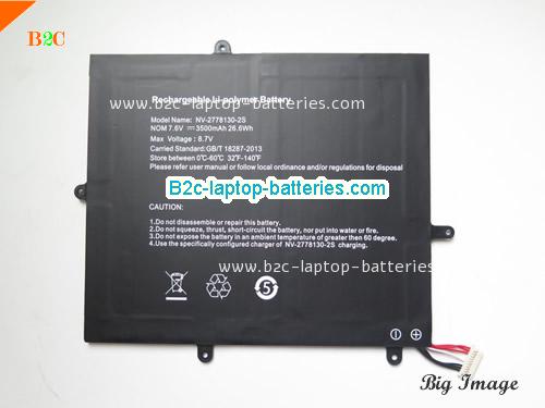 JUMPER Ezbook X1 Battery 3500mAh, 26.6Wh  7.6V Black Li-Polymer