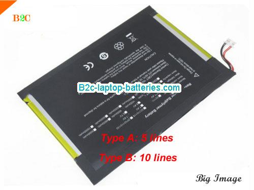 JUMPER EZPad 6 Plus Battery 3500mAh, 26.6Wh  7.6V Black Li-Polymer