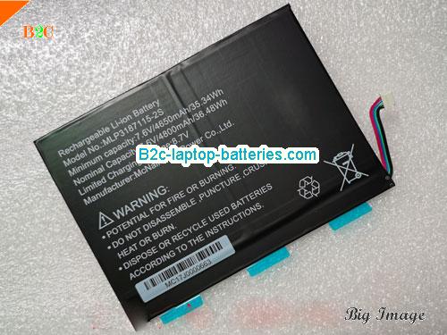 MCNAIR MLP3187115-2S Battery 4800mAh, 36.48Wh  7.6V Black Li-Polymer