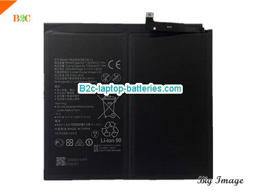 HONOR V6 KRJ-AN00 Tablet Battery 7250mAh, 27.7Wh  3.82V Black Li-Polymer