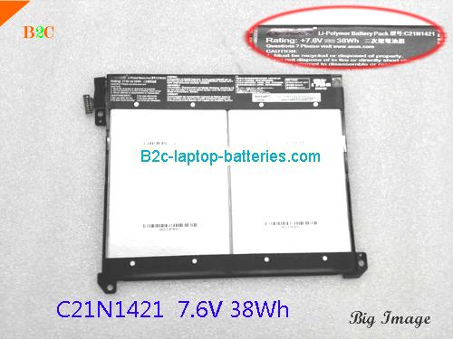 ASUS C21N1421 Battery 5000mAh, 38Wh  7.6V Black Li-ion