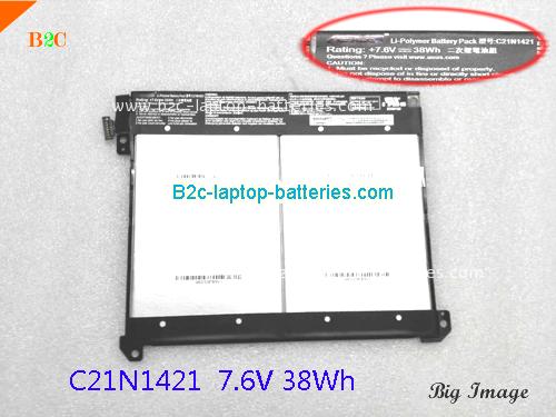 ASUS Transformer Book T300CHI Battery 5000mAh, 38Wh  7.6V Black Li-ion