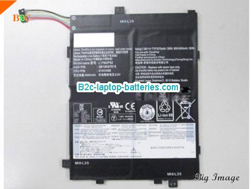 LENOVO Tablet 10 Battery 4940mAh, 38Wh  7.68V Black Li-Polymer