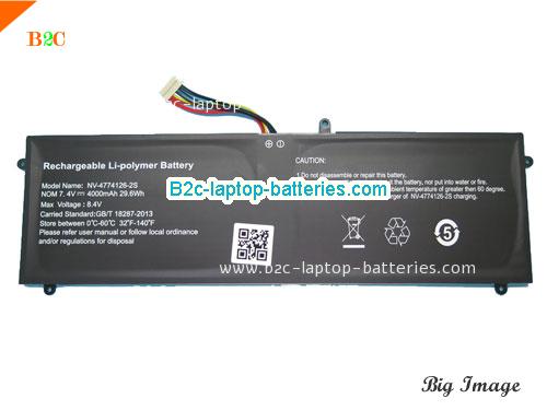 JUMPER NV-4774126-2S Battery 4000mAh, 29.6Wh  7.4V Black Li-Polymer